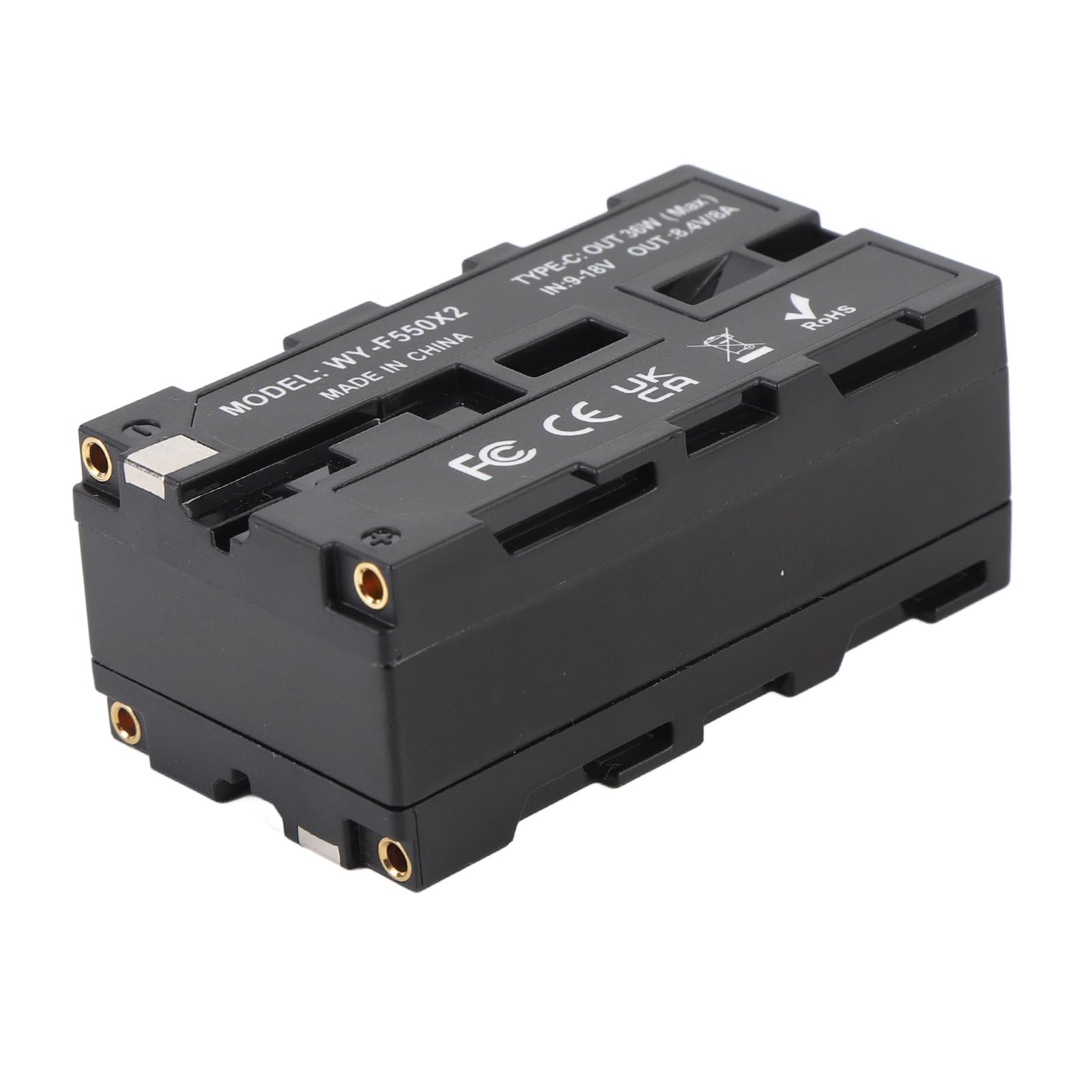 Tangxi Doppelseitige NP-F-Dummy-Batterie mit USB-C-Gleichstromanschluss, LED-Anzeige, Dummy-Batterien, und Drahtlosen Videosendern für die Bildübertragung