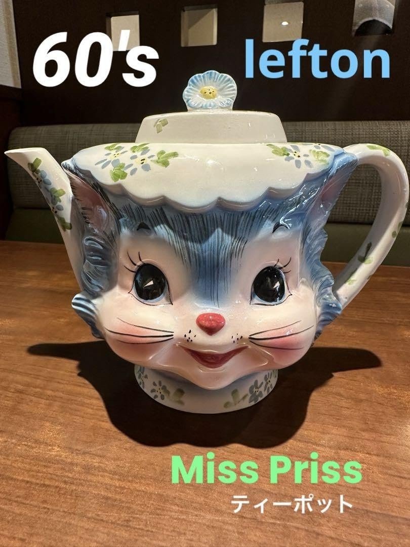 美品 Lefton レフトン ミス プリス キティ キャット クッキージャー