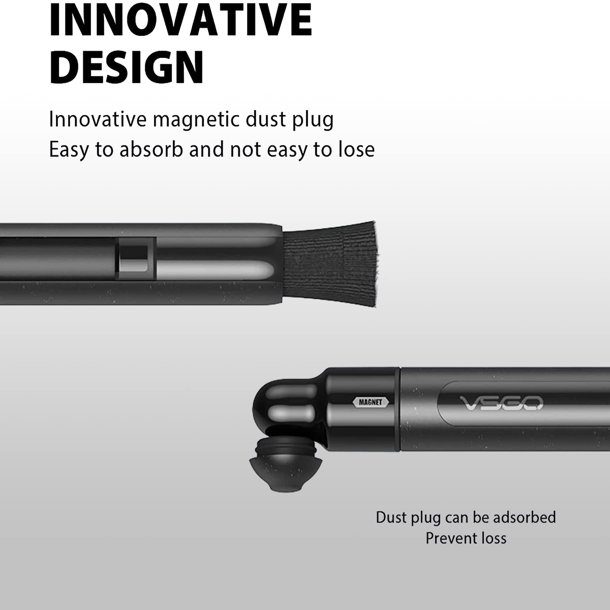 VSGO Power-Switch penna per la pulizia delle lenti V-P03E AR VR Occhiali Telefono Tablet Schermo Nudo Punta in Carbonio