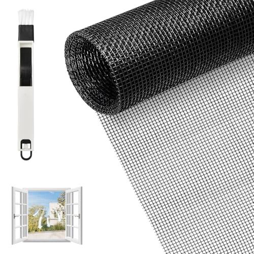 OdiuK Fliegengitter Fenster 150x400 CM Fiberglass Insektenschutz Fliegennetz & Fenstergitter – Robust Katzen Fensterschutz– Insektenschutz Gaze Zuschneidbar für Fenster & Terrassentür