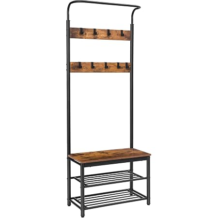 Relaxdays Consolle Ingresso, 4 Ripiani, Tavolino Corridoio e Salotto
