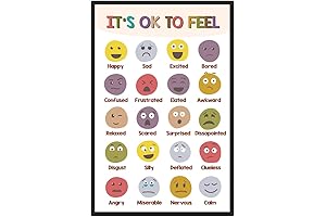Gracehouse Design It Is Okay To Feel, Boho Classroom Decor, Mental Health,...
