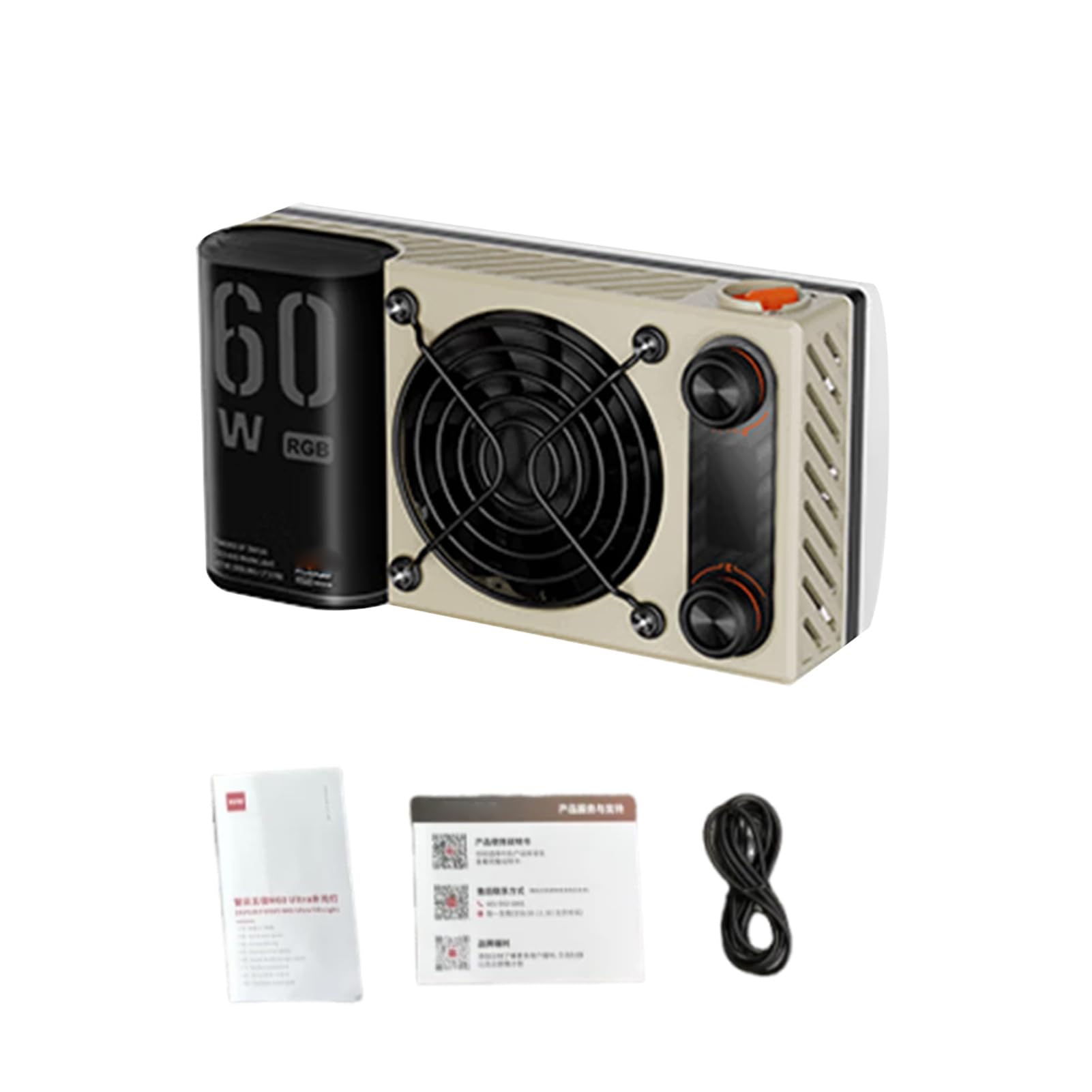Luce Video LED COB RGB 60W 6490Lux Uscita Potente per Fotografia in Studio CRI≥95 2500K-10000K Precisione del Colore