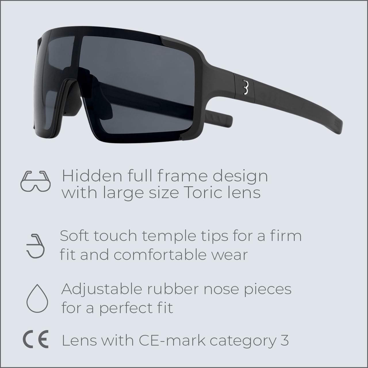 BBB Chester Narrow Lunettes de cyclisme Mixte (lot de 1)