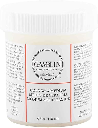 Gamblin Artist Colors Pintura al Ăłleo de cera frĂa tamaño mediano transparente tarro de 4 onzas Gamblin Artist Colors Pintura al Ăłleo de cera frĂa tamaño mediano transparente tarro de 4 onzas