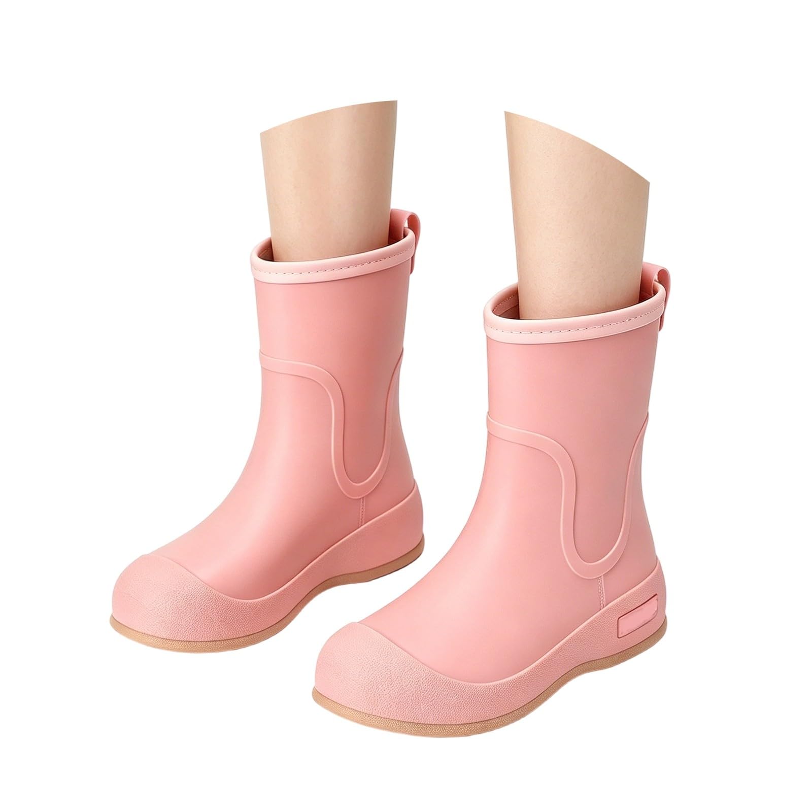 Botas de Lluvia Cortas, Zapatos de Tobillo, Calzado Informal para Exteriores, Zuecos de jardín para Caminar y Hacer Senderismo.
