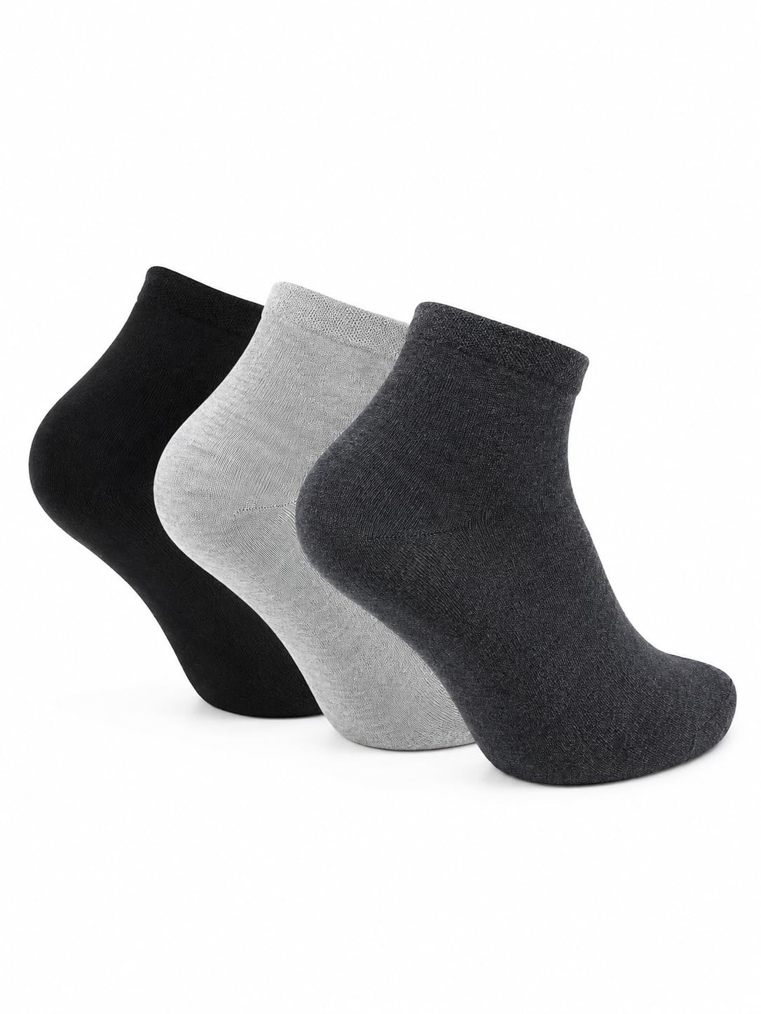 bodycare Men's Cotton Antibacterial & Super Soft Ankle Length Socks Pack Of 3-picture-15