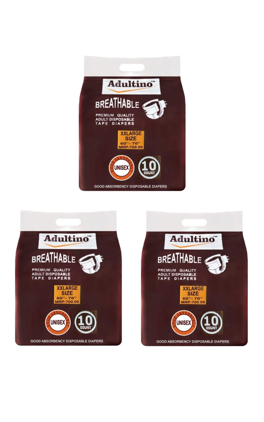 ADULTINO - Sticking Tape Adult Diapers XXL (Pack of 1) (B0D5CZG3L9) Amazon Price History, Amazon Price Tracker