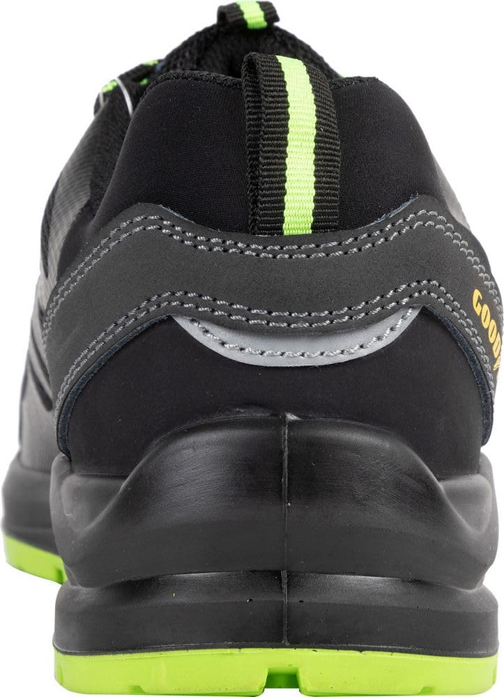 Goodyear Bezmetalowe buty ochronne SP1 z czarno-zielonej tkaniny rozmiar 40