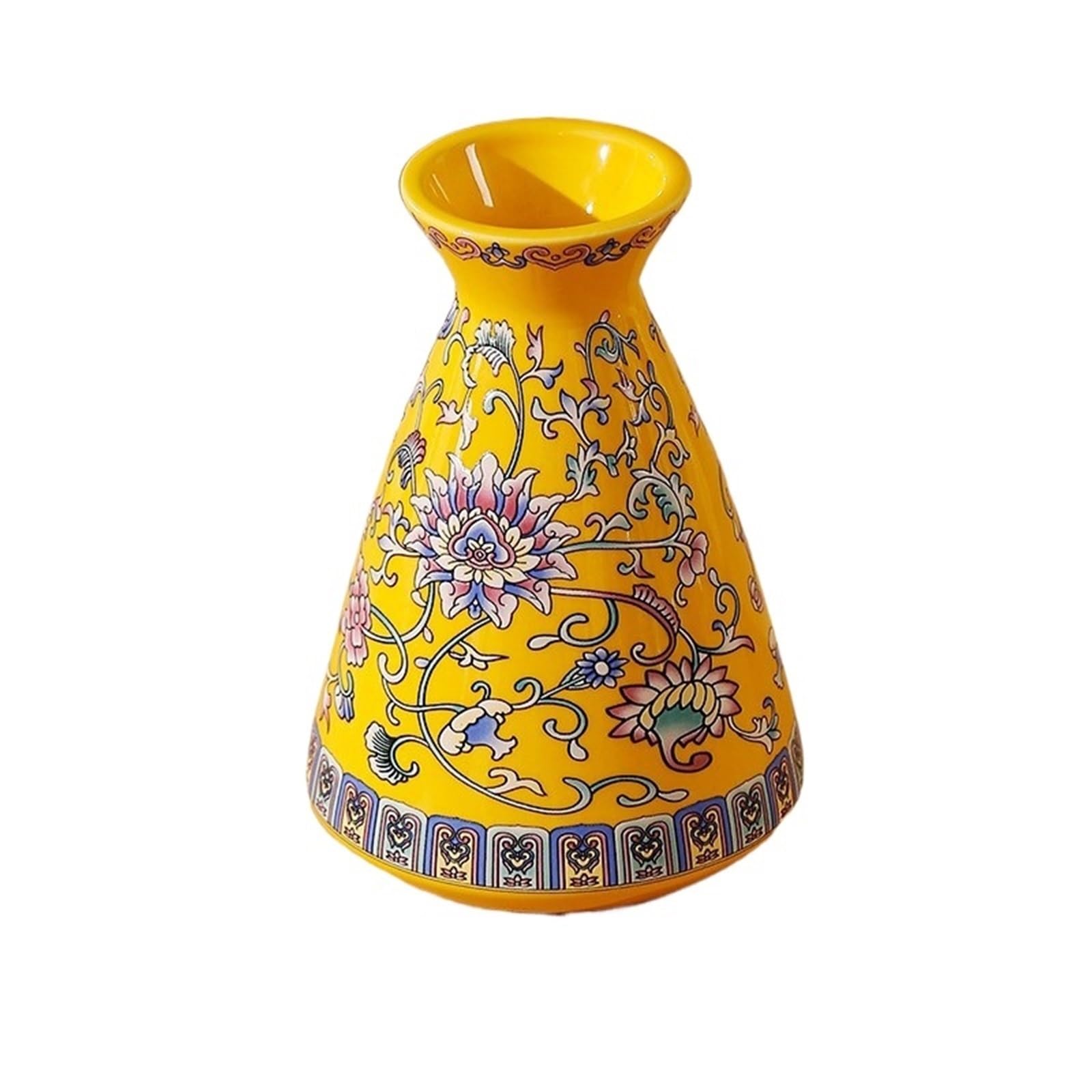 Vases for Flowers Small Ceramic Vase For Handmade Elegant Vintage Painting Enamel Glazed Porcelain Decorative Vases For Office Home