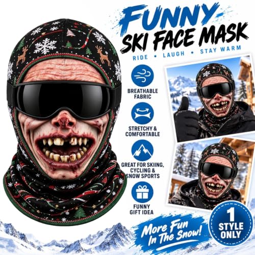 Funny Ski Mask Old Man Realistic Balaclava 3D Printed Full Face Winter Mask - image 4