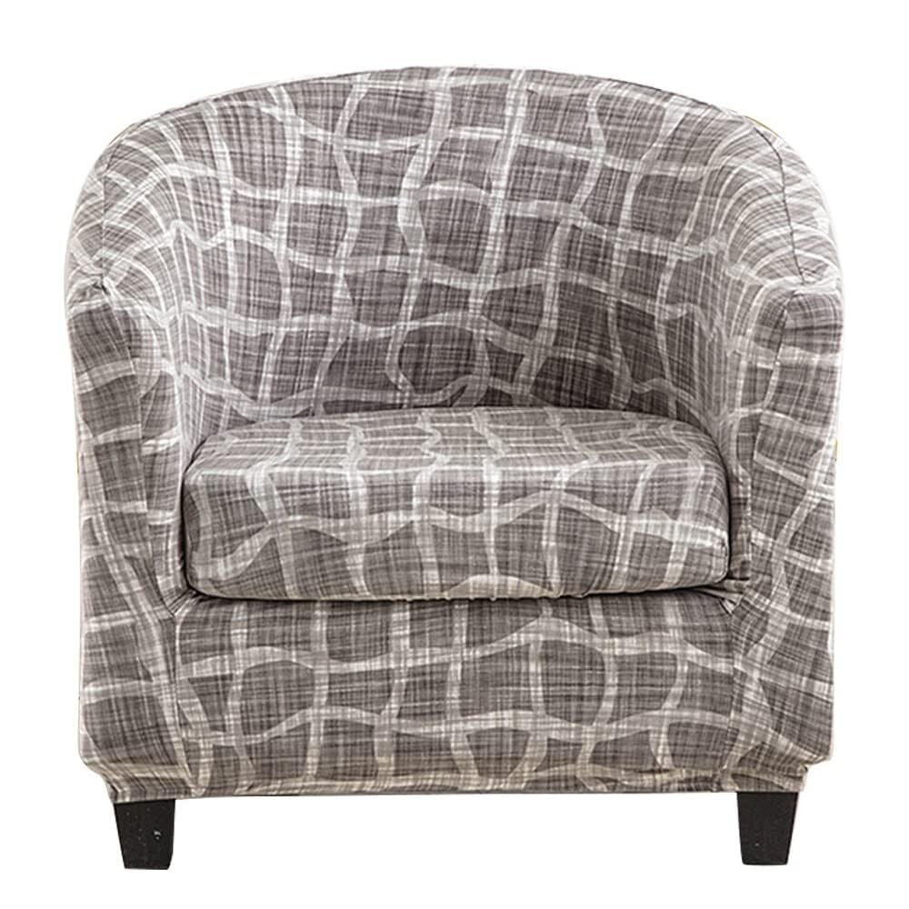 Housse fauteuil Chesterfield 1 place universelle en tissu extensible Cubo D'acqua