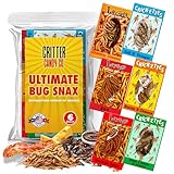 HotLix Crick-ettes & Larvets Edible Bugs (6-Pack) | Real Flavored Dried Insects in 6 Flavors | Edible Larvae & Crickets to Eat | Unique Snacks for Adults | Exotic Bugs to Eat