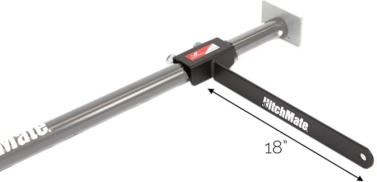 Heininger HitchMate Black 4017 Cargo StabiLoad Divider Bar (2-Pack) - Universal Fit for HitchMate Models 4015 and 4016 - Truck Cargo Divider Bar