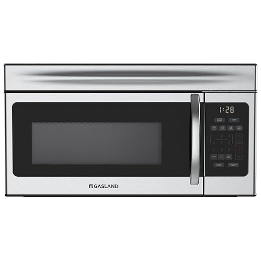 GASLAND 30 Inch Over-the-Range Microwave Oven, 1.7 Cu.Ft Large Capacity Fits Family Dishes, 1000W with 10 Power Levels, One-Touch Cooking, 300 CFM, LED, 2-stage Cooking Over Stove Microwave, Silver