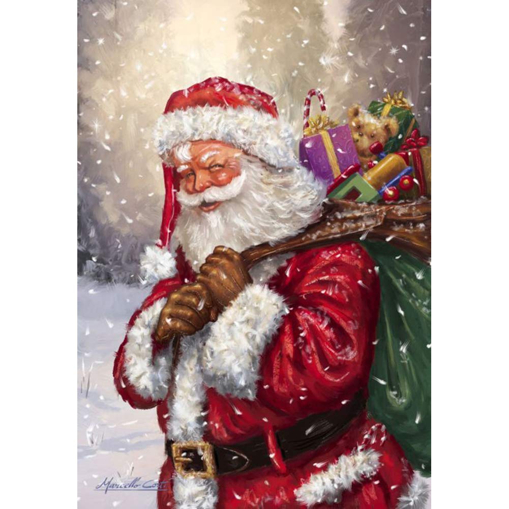 5D Diamond Painting Weihnachtsmann Zug | 30x40 Cm DIY Diamant Bild Zum Kleben