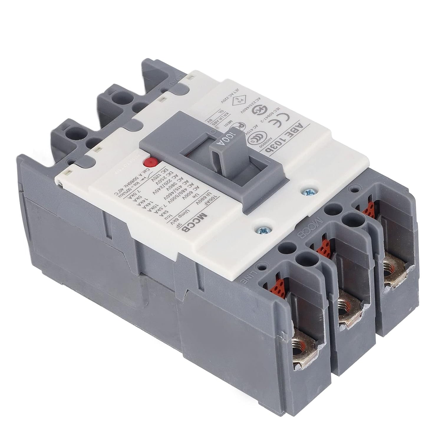 3P Circuits Breakers, MCCB Circuit Breaker 100A Overload Protection for