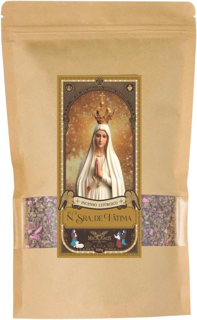 Our Lady of Fatima Church Incense - White Rose for Catholic Prayer (10.6oz)