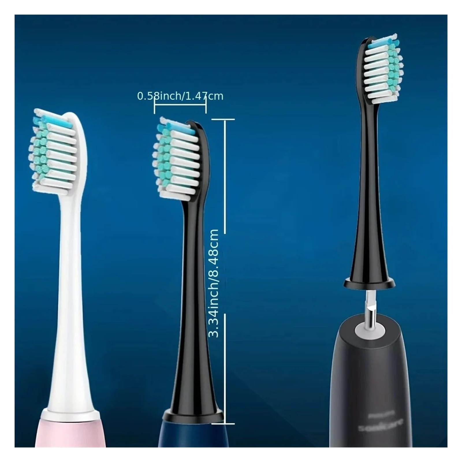 Testine spazzolino, compatibile con Phil, 4/8/12/16/20PCS