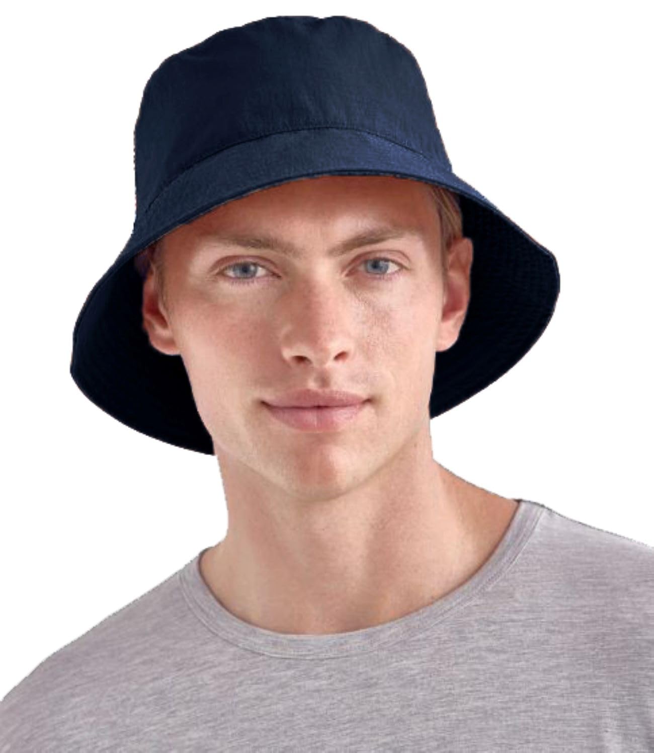 Men & Women Cotton Bucket Sun Hat | Unisex Beach Hat/Round Sun Cap for Hiking, Fishing, Gardning, Travel-image-45