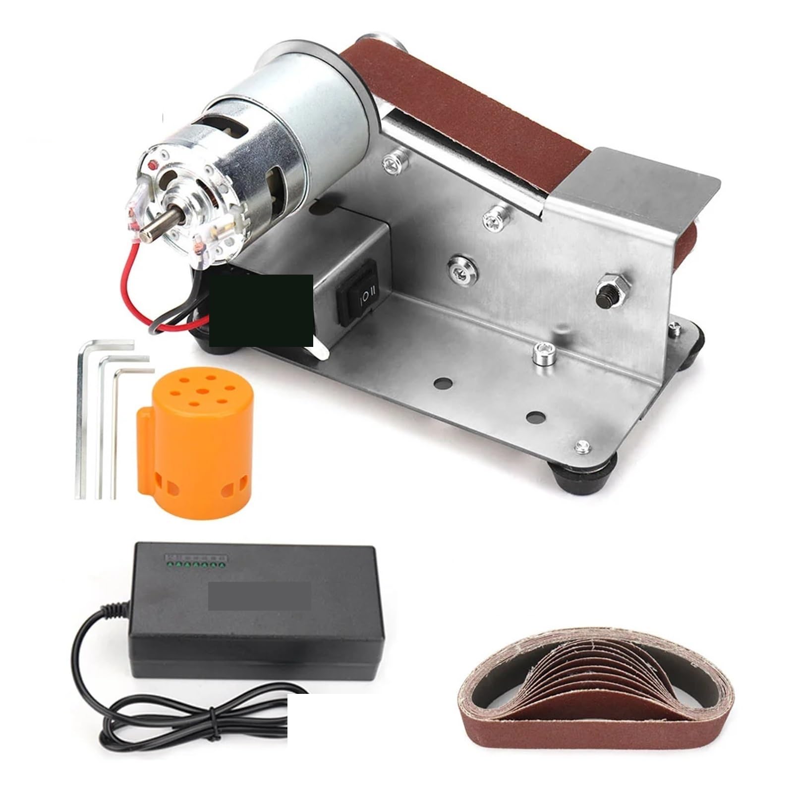 Csdasw 001-107 Multifunctional Mini Electric Belt Sander Diy Polishing Grinding Machine 110/220V Belts Grinder Sharpener Cutter Knife Eds Jewellery Diy