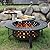 OutVue 36 Inch Fire Pit with 2 Grills, Wood Burning Fire Pits for Outside with Lid, Poker and Round Waterproof Cover, BBQ& Outdoor Firepit & Round Metal Table 3 in 1 for Patio, Picnic, Party