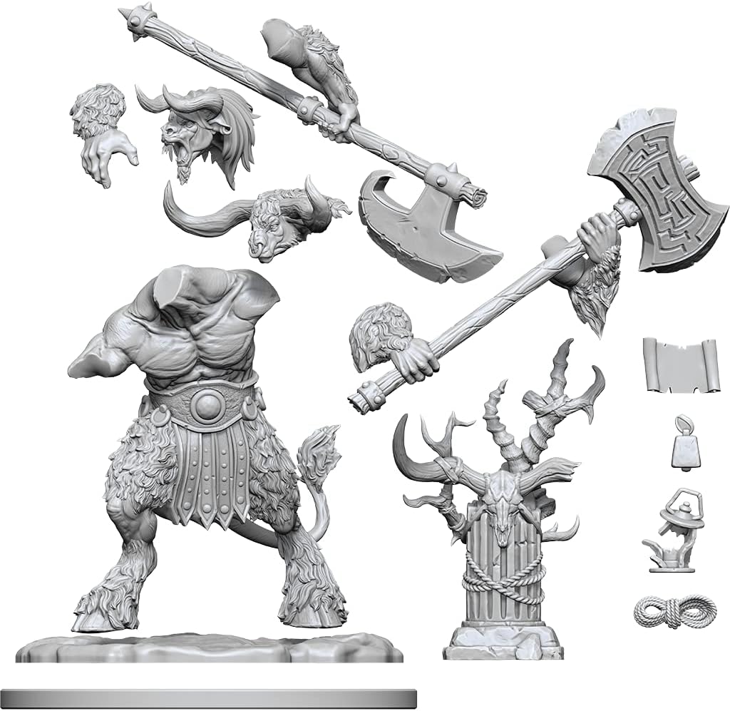 WizKids D&D Frameworks: Minotaur - Unpainted and Unassembled