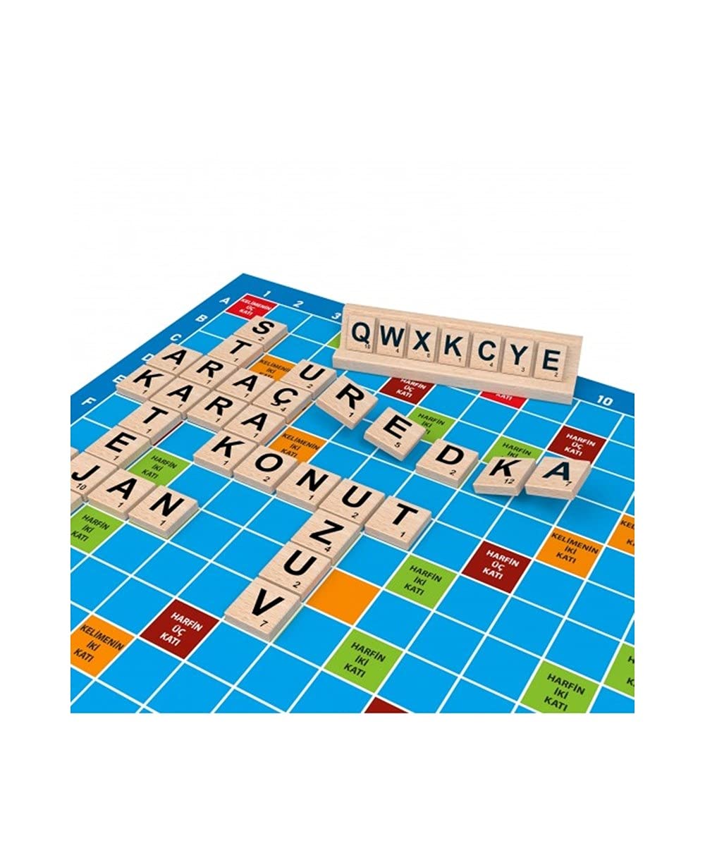 Great Planes Redka Juego de palabras de madera reproducción de palabras de caza nativo Scrabble