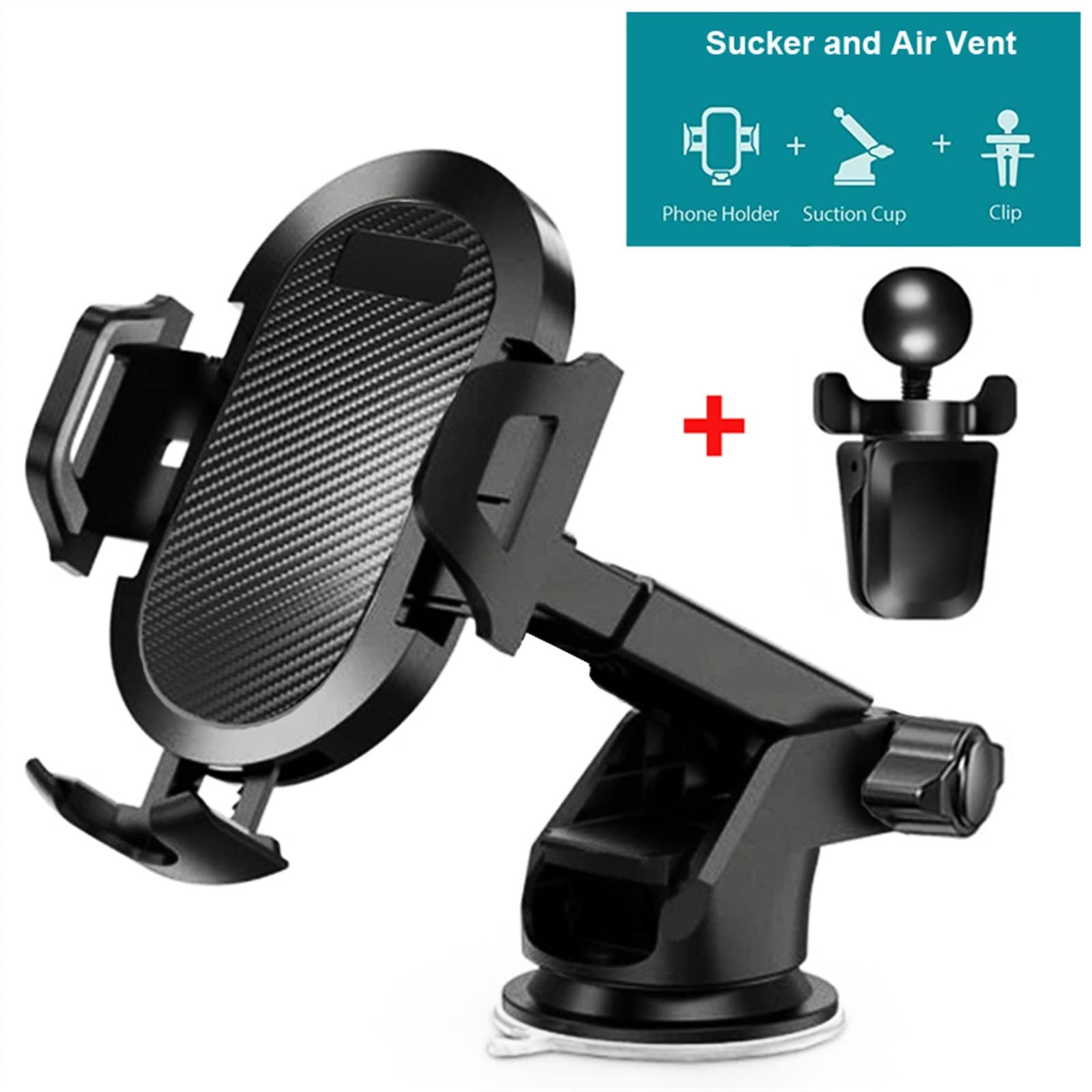 Soporte De Teléfono para Coche Soporte con Ventosa Rotación De 360 ° Soporte De Teléfono Ajustable Soporte De Navegación GPS Piezas De Modificación De Coche Soporte GPS teléfono