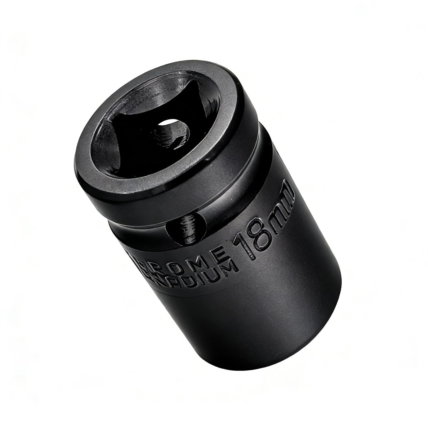 Youzzei 1/2 Inch 18mm Impact Socket, 6 Point Shallow Metric Socket, Upgraded Electrophoretic Coating CR-V Steel 18mm Sockets 1/2" Drive for Car Repair Mechanical Maintenance Home Use
