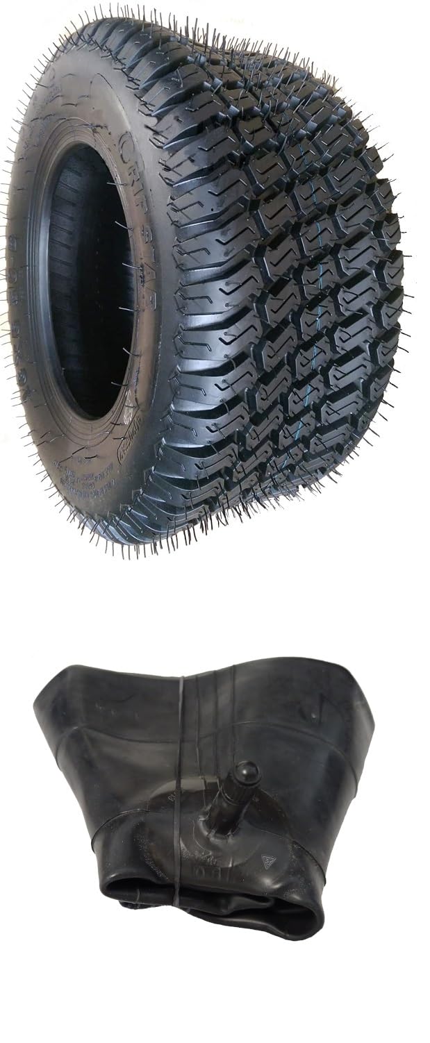 1 manguera + 1 neumático de 18 x 9,50 – 8 Wave 18 x 9,5 – 8 para tractor de césped, cortacésped, neumáticos 18 x 9,50-8 18 x 9,5-8, neumáticos de césped, revestimiento de neumáticos