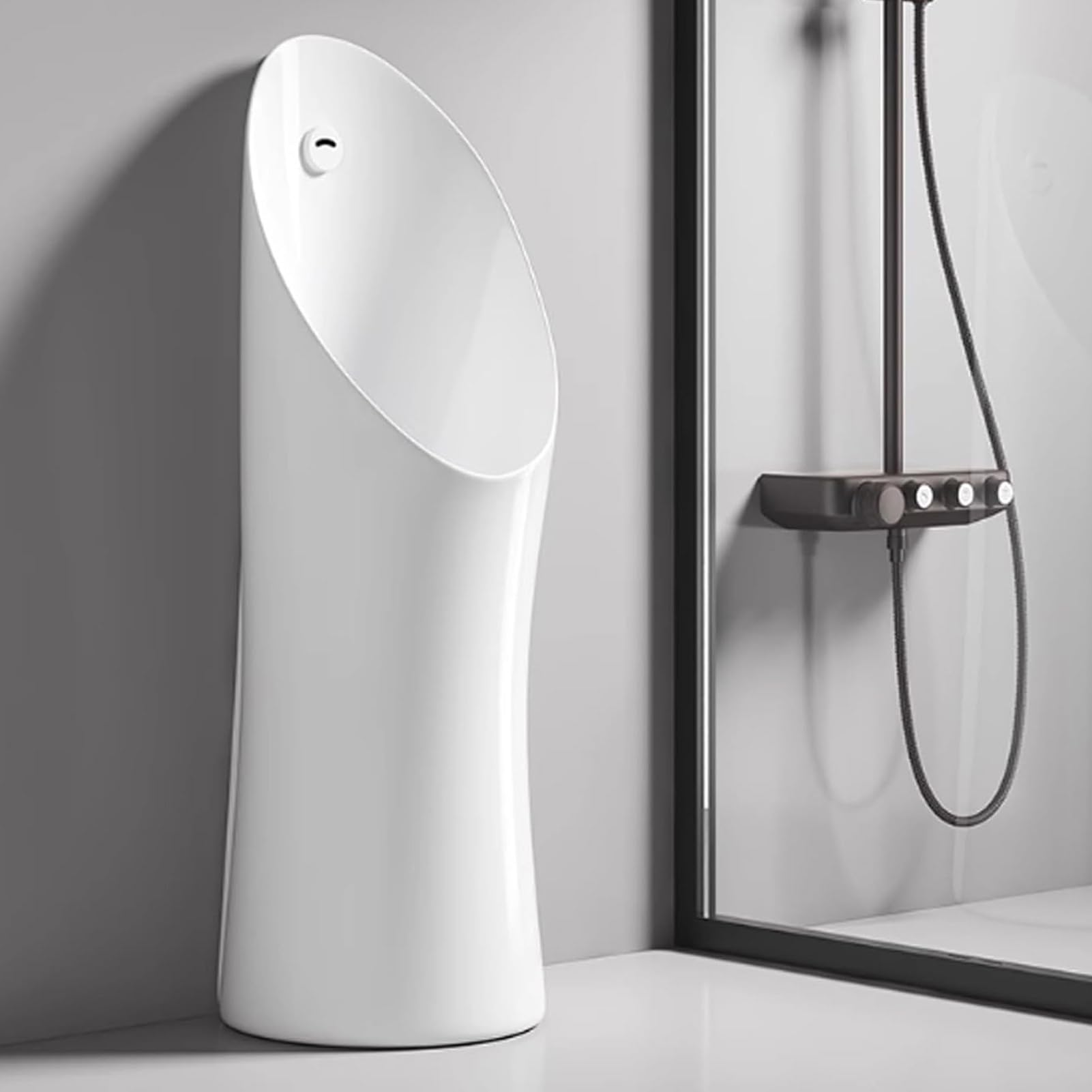 Stand-WC mit Sensor Spülung Auslaufsicher Keramik WC Automatische Entladung & Umsteller Moderne Badarmatur für mehr Hygiene und Komfort