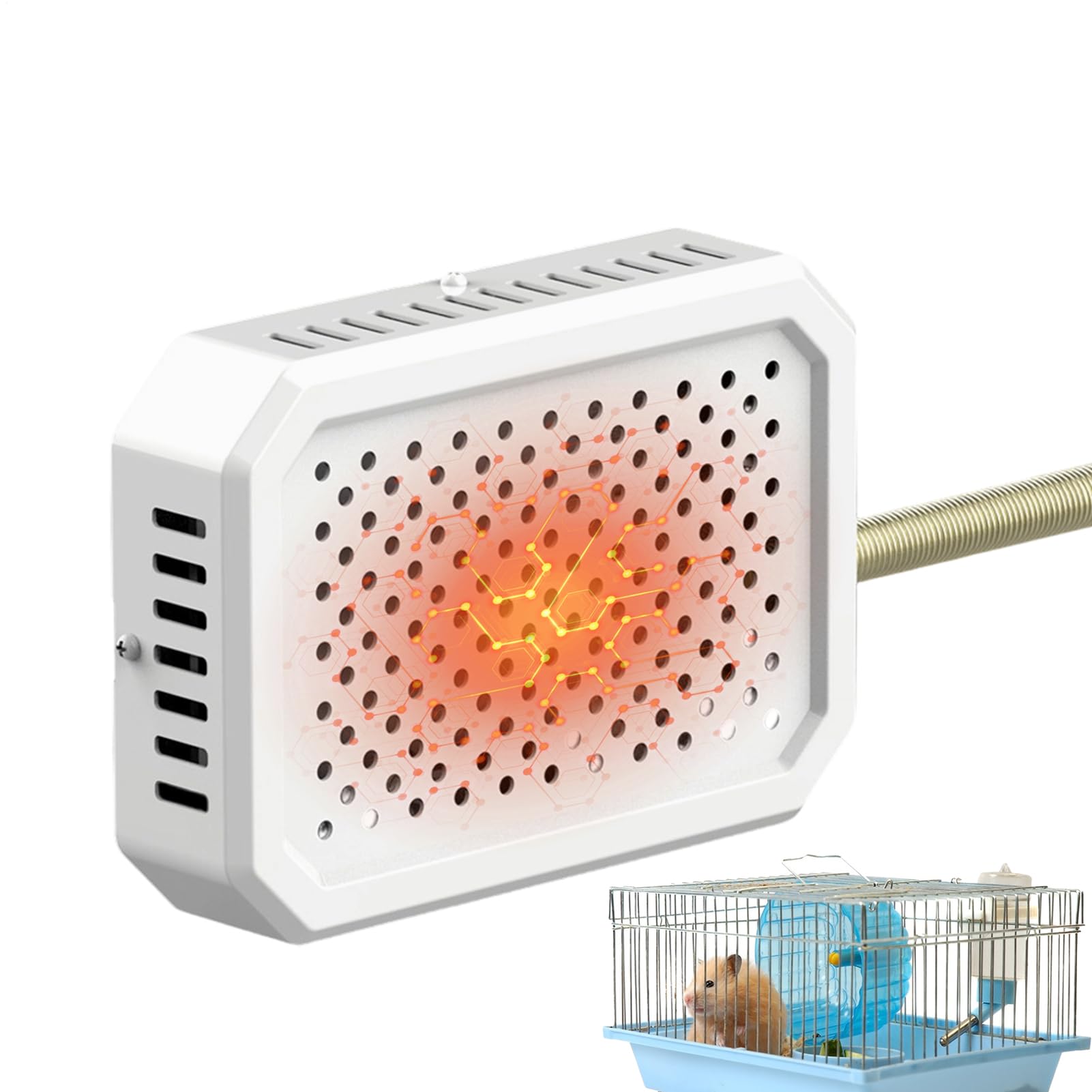 Amazon | 小鳥用ケージヒーター | 急速加熱 智能 熱 安全