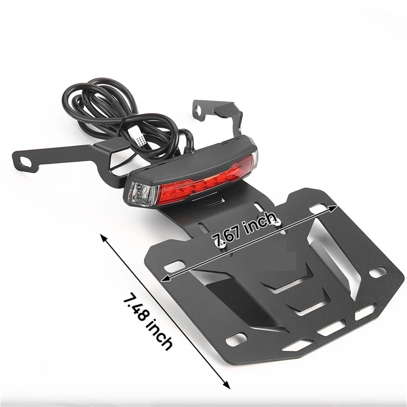 Tablica rejestracyjna motocykla Uchwyt tablicy rejestracyjnej motocykla z lampką sygnalizacyjną LED, pasuje do Sportster S 1250 2021-2025