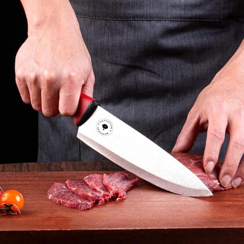 Miniatura 3 de Cuchillo de cocina de 8 pulgadas, cuchillo de chef de grado alimenticio, cuchillo de cocina profesional con mango de polipropileno antideslizante,