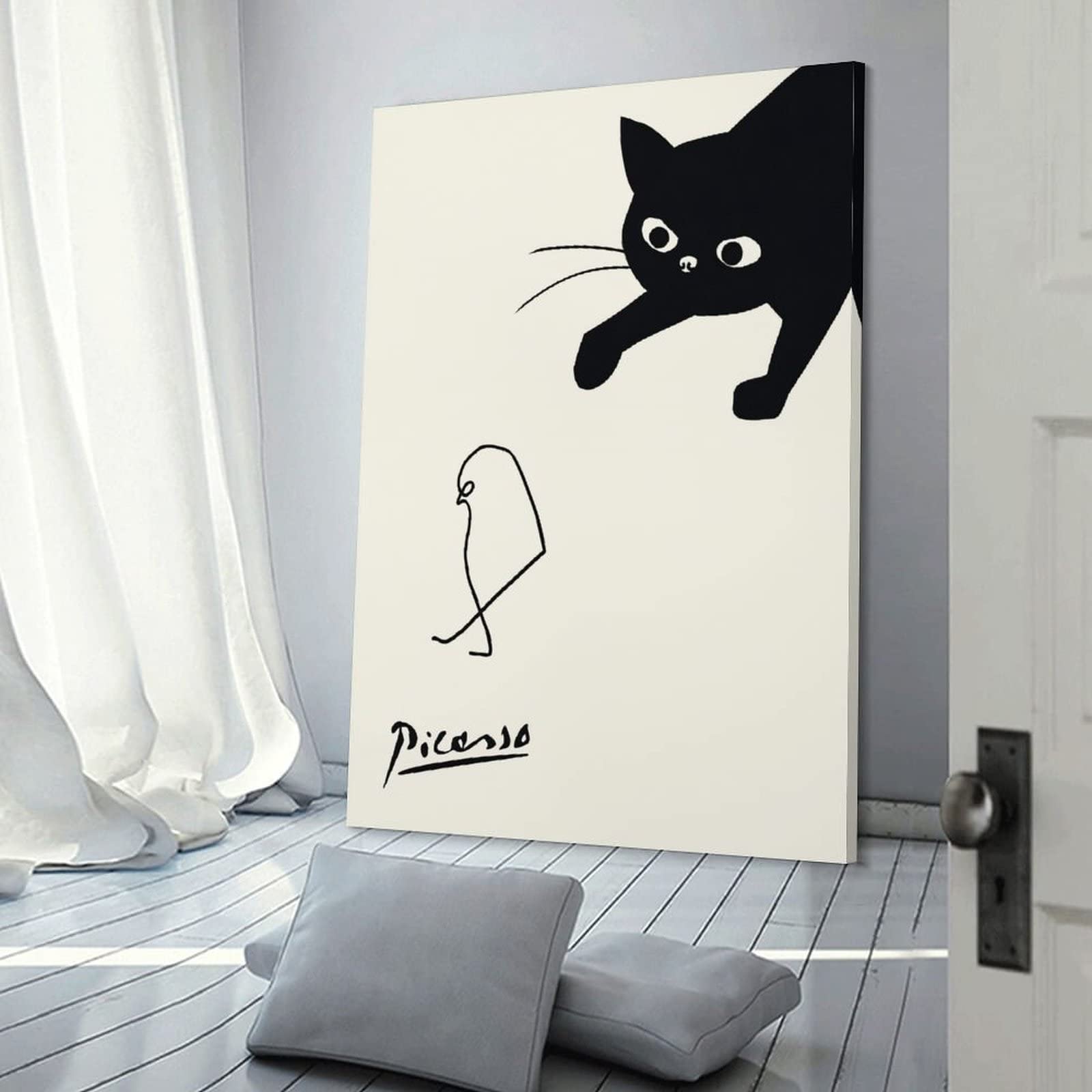 Amazon.co.jp: ピカソ ネコの絵 ネコとヒヨコパブロ・ピカソ動作します
