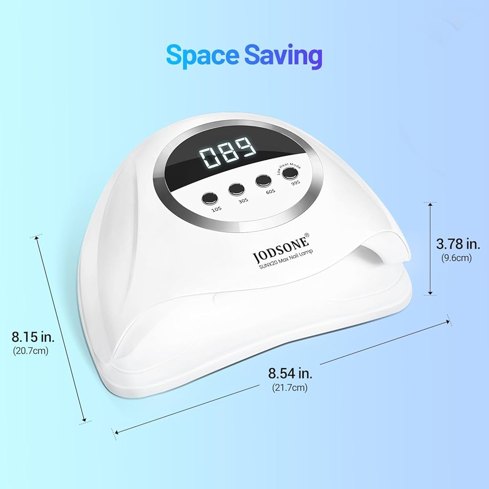Amazon.com : JODSONE U V LED Nail Lamp 320W, Nail Dryer for