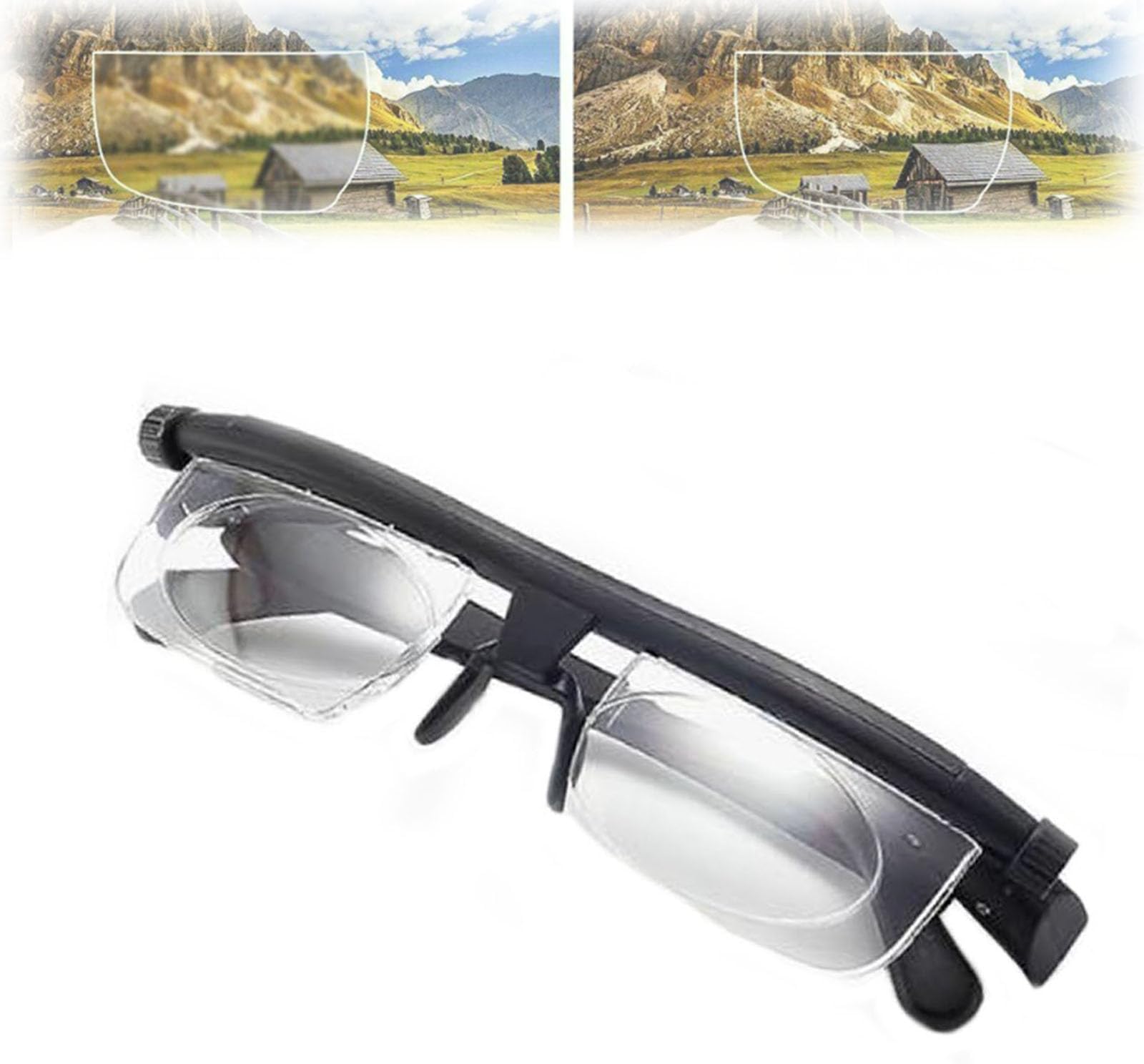 Jeeeun Adjustable Focus Glasses Near and Far Sight, Flex Vision Adjustable Glasses, Flexvision Adjustable Vision Glasses Near and Far Sight