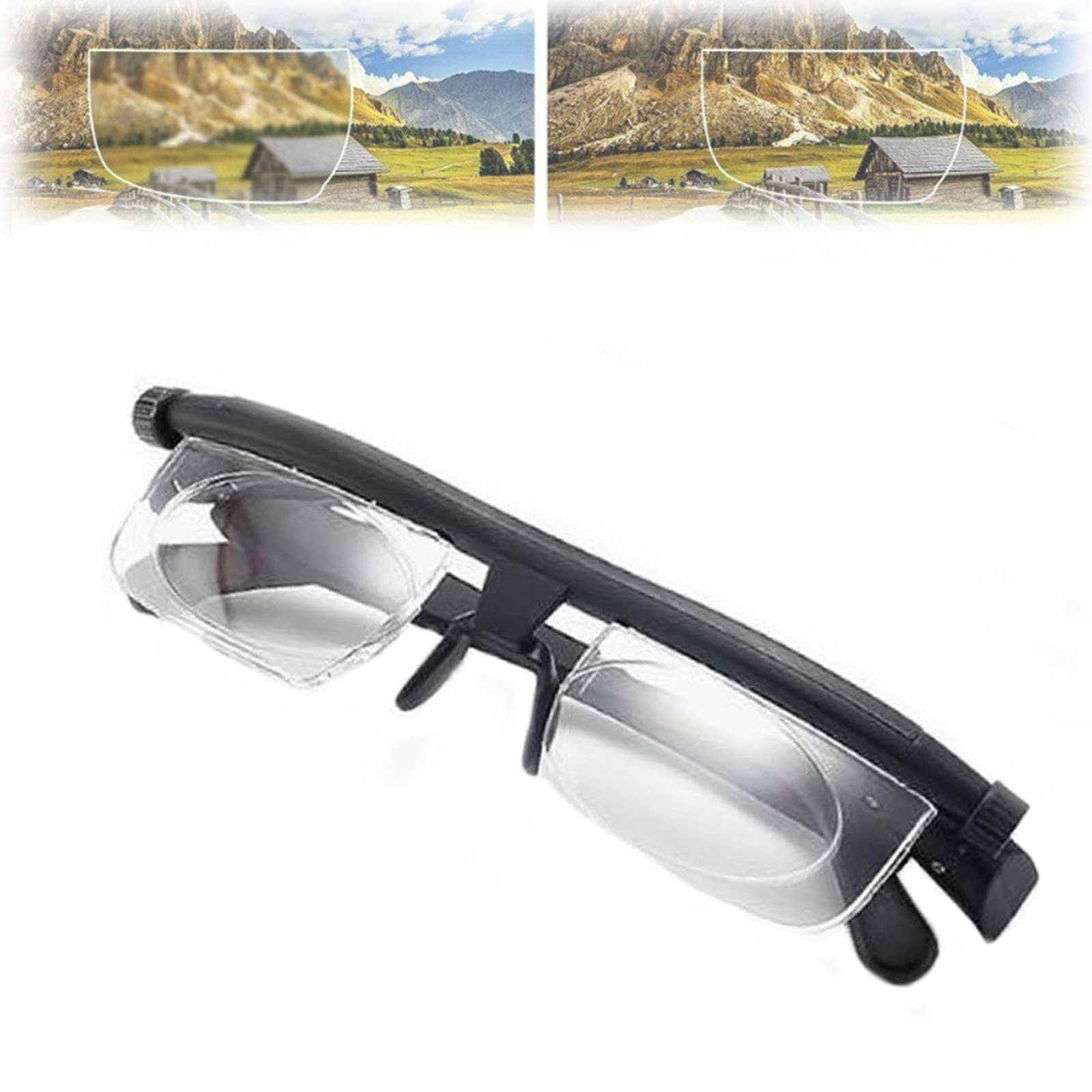 Jeeeun Adjustable Focus Glasses Near and Far Sight, Flex Vision Adjustable Glasses, Flexvision Adjustable Vision Glasses Near and Far Sight