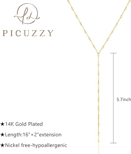 Miniatura 3 de Collar de plata en capas para mujer, delicados collares largos chapados en plataoro para mujer, collar largo de moda con forma de Lariat y circonita