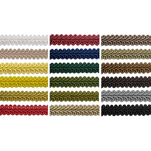 e-kurzwaren 10mm Ruban Décoratif 5m/50m Bandes Artisanat 18 Couleurs Couture Deco Mariage Rouleaux de Ruban adhésif Multi-Fonction décorée Cadeau Artisanat