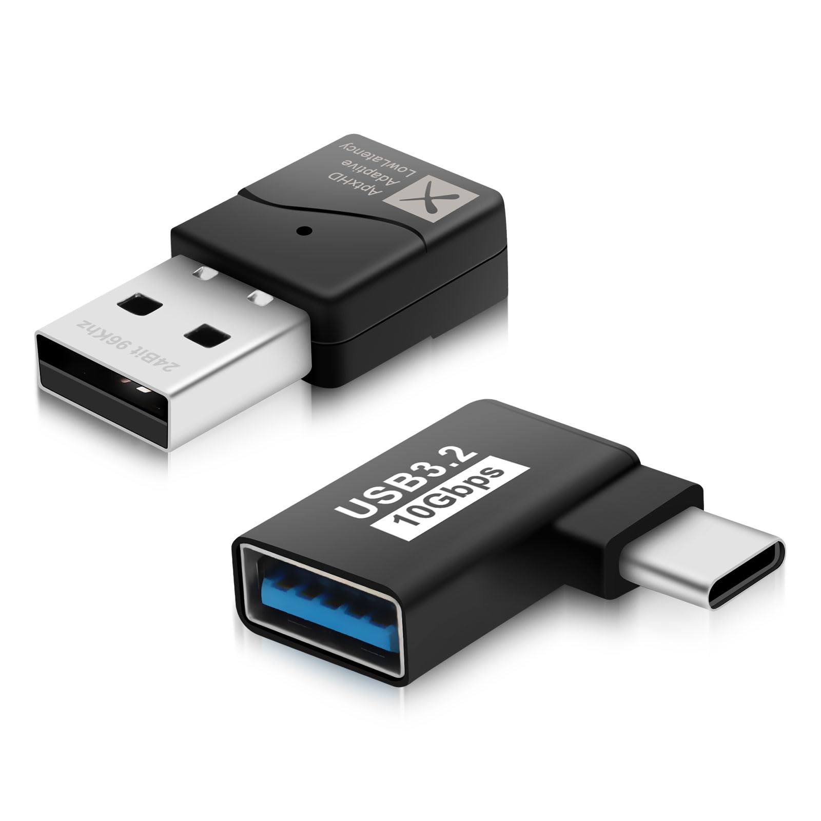 AptX Low Latency Bluetooth 5.2 USB Dongle Adapter for PS5 and Consoles, Wireless Audio Transmitter for Headphones and Headphones, Hands-Free Bluetooth Adapter for PC (Audio Only)