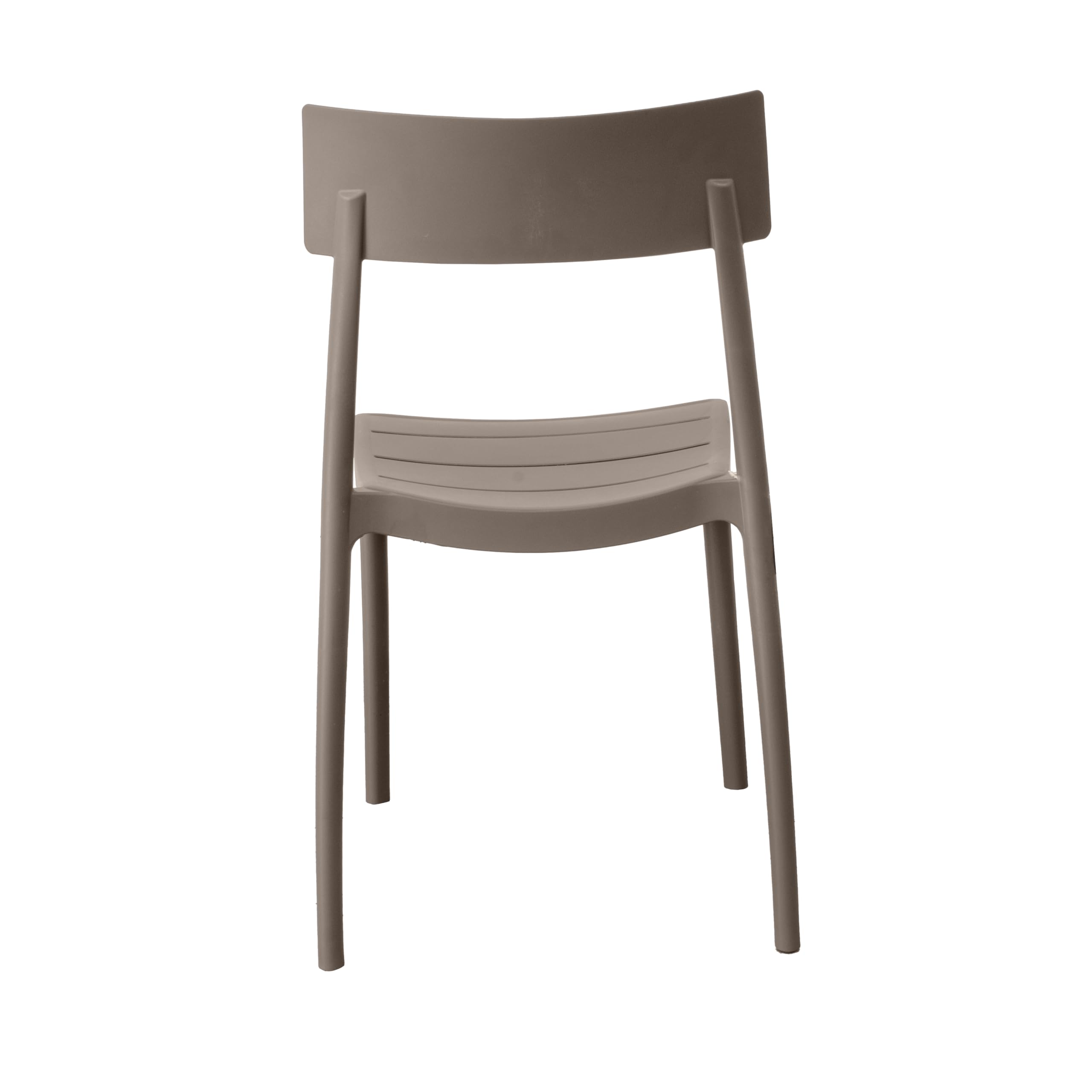 GARDENIA Roma Silla, Polipropileno, Color Pardo, 4, Unidad