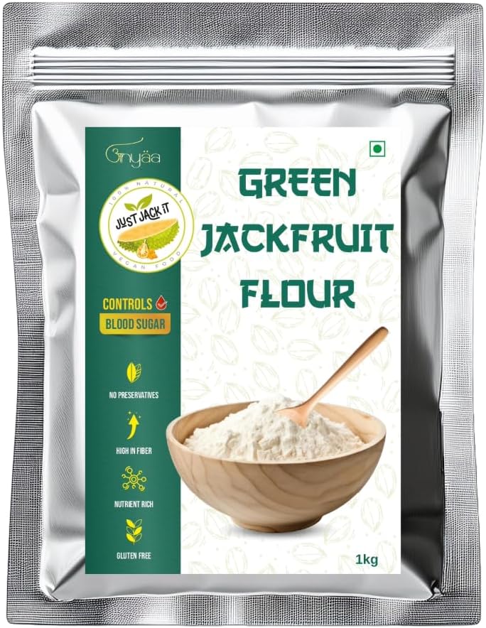 Just Jack It Green Jackfruit Flour | Controls Blood Sugar | Gluten Free 1kg Pack