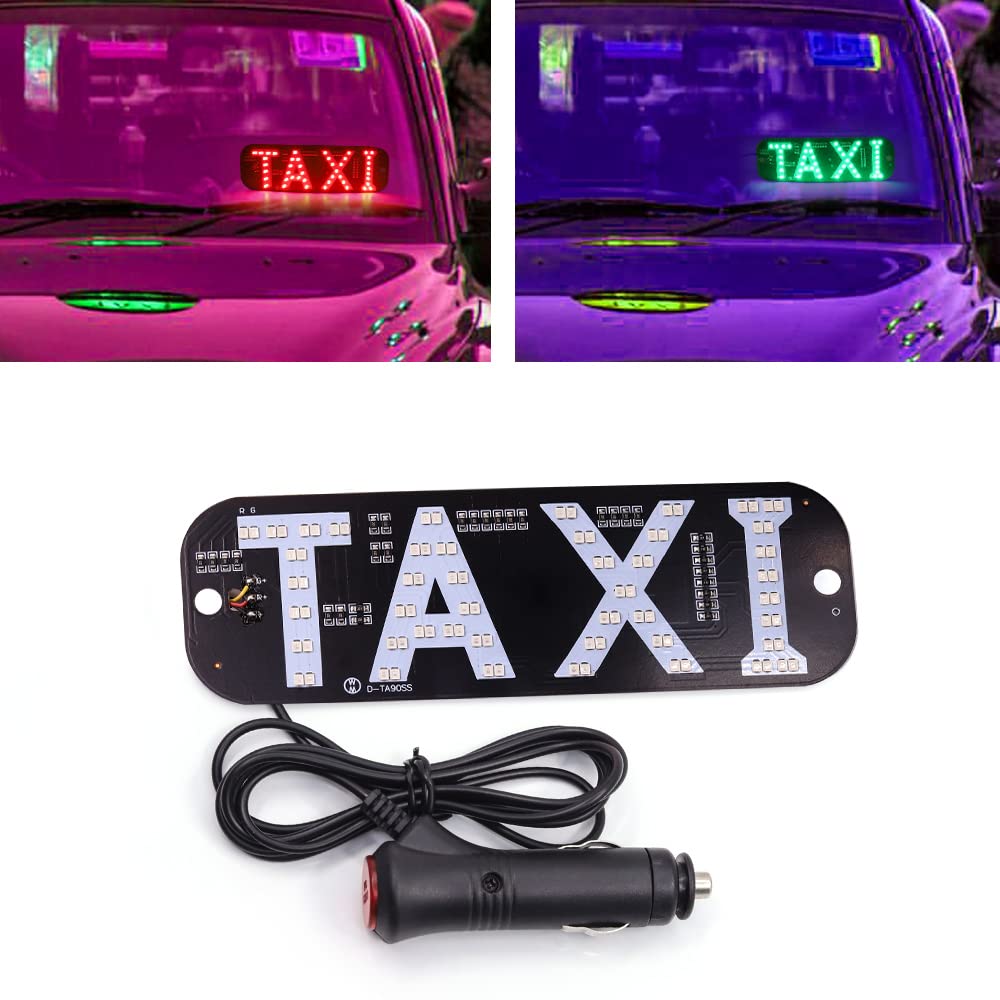 EBTOOLS voor luz taxi voor dakpaneel taxi voor taxi 12V Taxi Cabine Teken Lamp Indicator Teken Licht Voorruit LED Cabine Waterdicht Taxi Dakteken Sig Licht