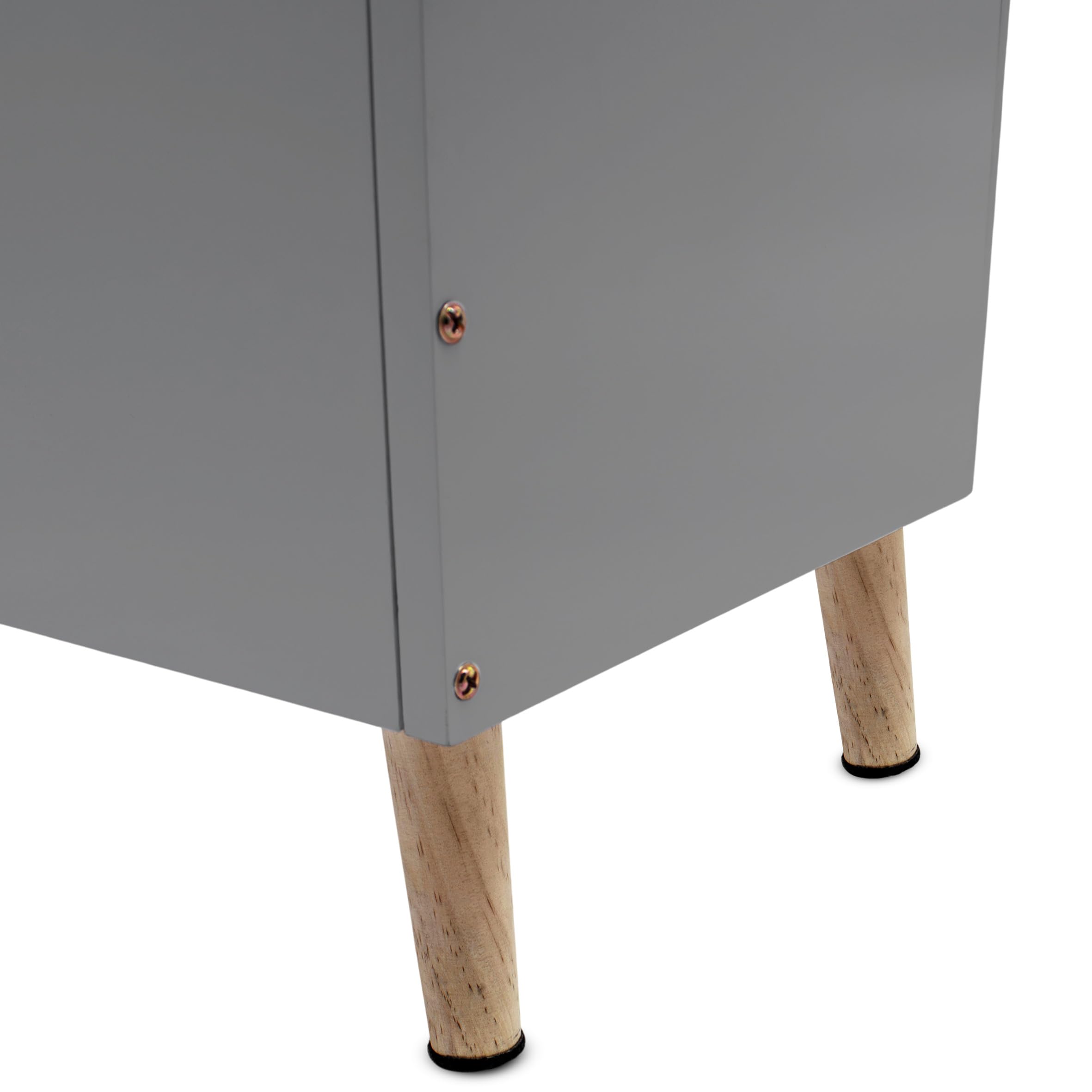 Spetebo Kinder Aufbewahrungstruhe Wolke, grau, 58 x 45 cm, Holz | Ordnungskiste im kindgerechten Design Für Spielzeug und Bücher Spielzeugkiste Holztruhe