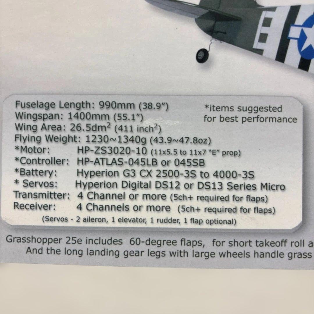 ★さらに値下げ★ラジコン飛行機 ハイペリオン L-4 グラスホッパー 25e ★ さらに値下げラジコン飛行機 ハイペリオン L-4 グラスホッパー 25e