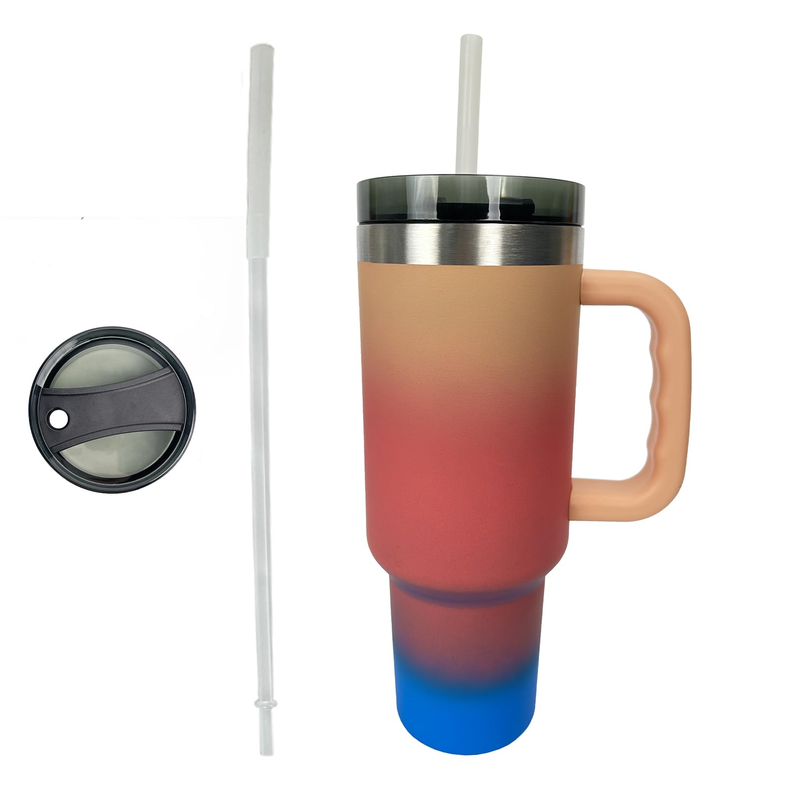 Atsgke Tumbler 40OZ HighCapacity Tumbler with Handle and Straw Lid