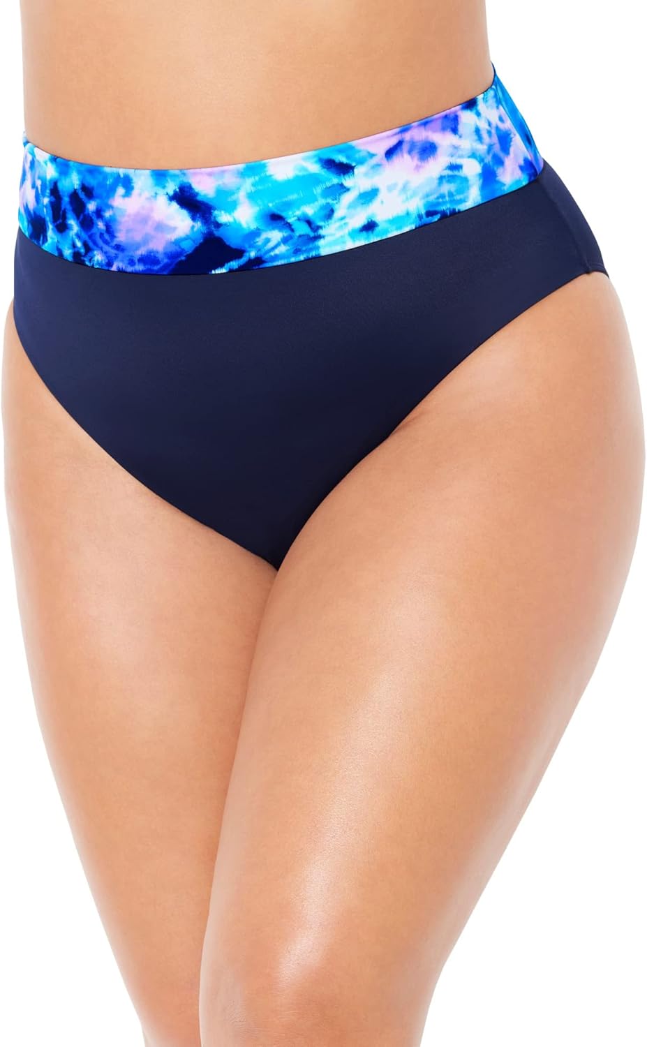 Swimsuits For All Women's High Waist Cheeky Shirred Brief (Plus