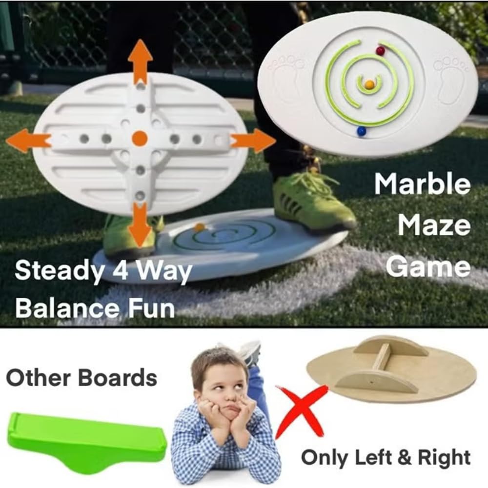 Playwell Innov8 Balance Board Sports Active Play Board with 3 Balls, Maze Navigation, for Home and Backyard 1
